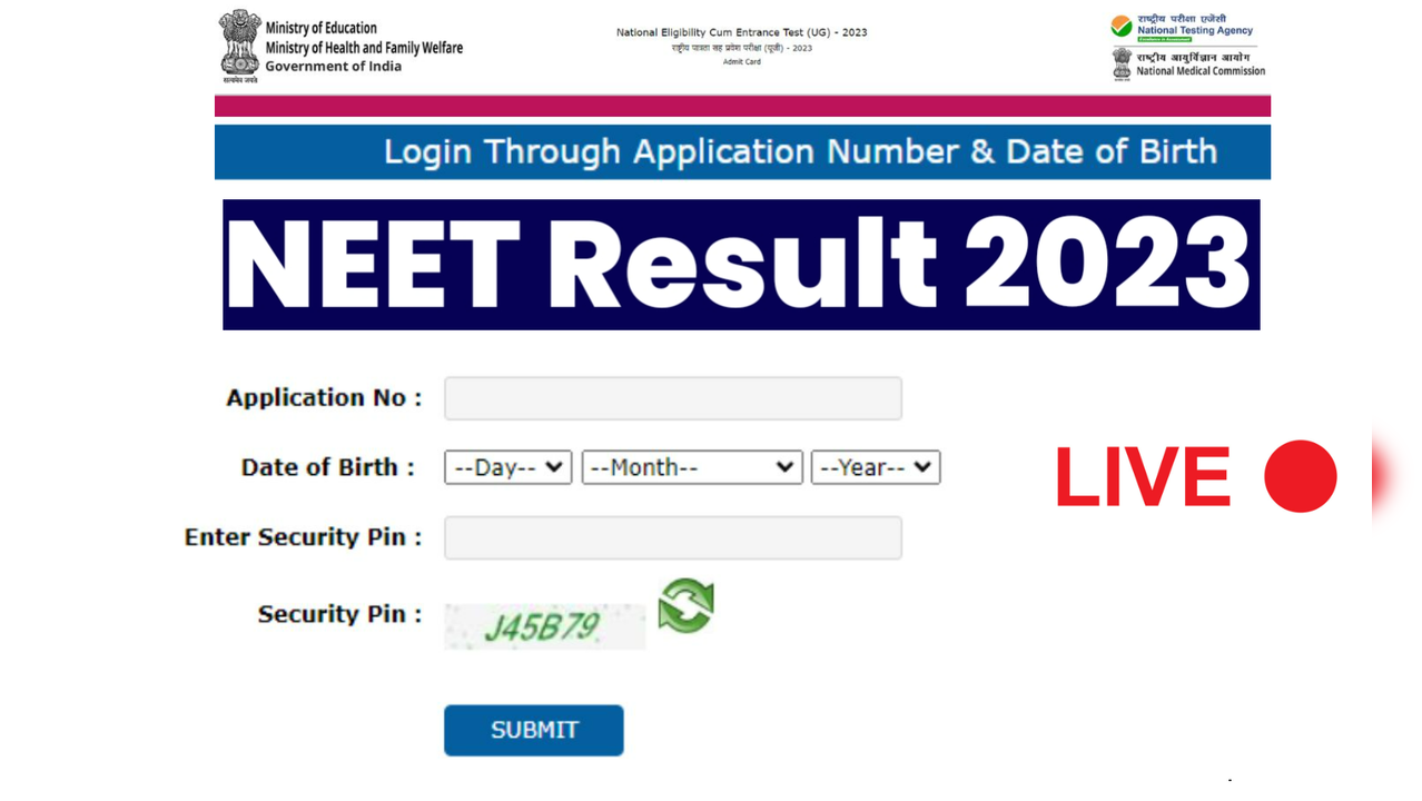 NEET Result 2023 Date LIVE: NTA NEET Result DECLARED on neet.nta.nic.in, DIRECT LINK HERE